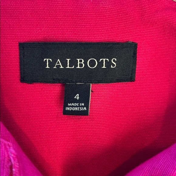 Talbots Women's Bright Pink Blazer 97% cotton size 4 - Picture 7 of 11